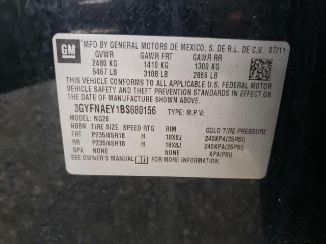 3GYFNAEY1BS680156 Cadillac Srx Luxury Collection