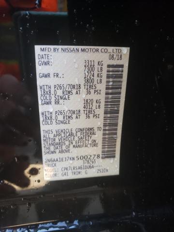 2019 NISSAN TITAN S - 1N6AA1EJ7KN500278
