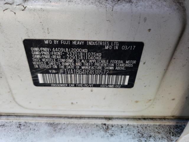 JF1VA1B64H9838572 Subaru WRX