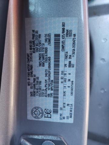 1FMCU9G92FUB66365 Ford ESCAPE SE