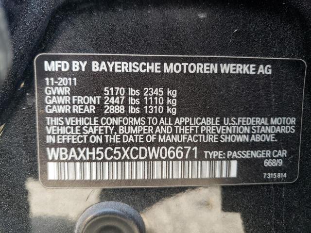 WBAXH5C5XCDW06671 BMW 5 Series