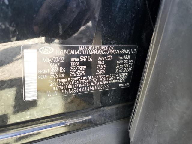2022 HYUNDAI SANTA FE L 5NMS44AL4NH468236