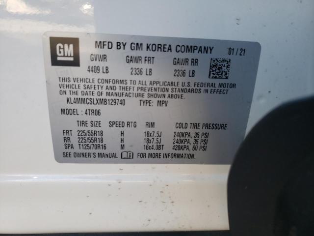 KL4MMCSLXMB129740 Buick Encore Gx Preferred