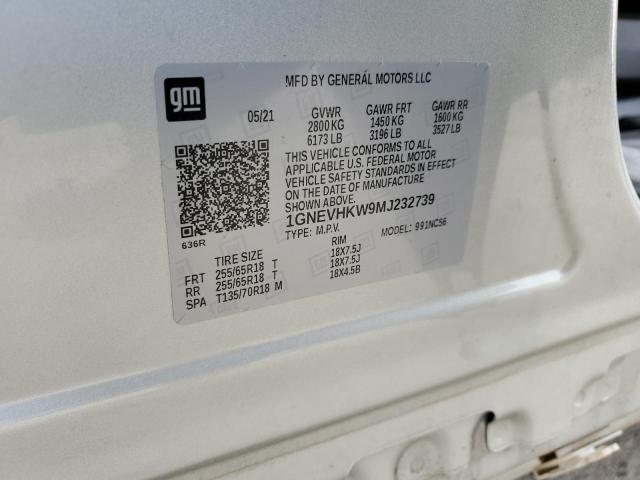2021 CHEVROLET TRAVERSE L 1GNEVHKW9MJ232739
