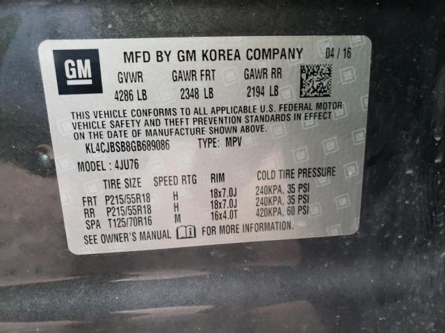 2016 BUICK ENCORE CON - KL4CJBSB8GB689086
