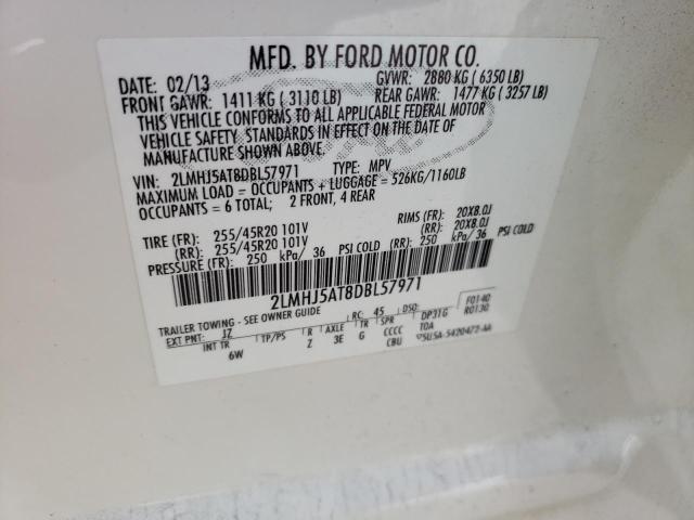 2LMHJ5AT8DBL57971 Lincoln MKT