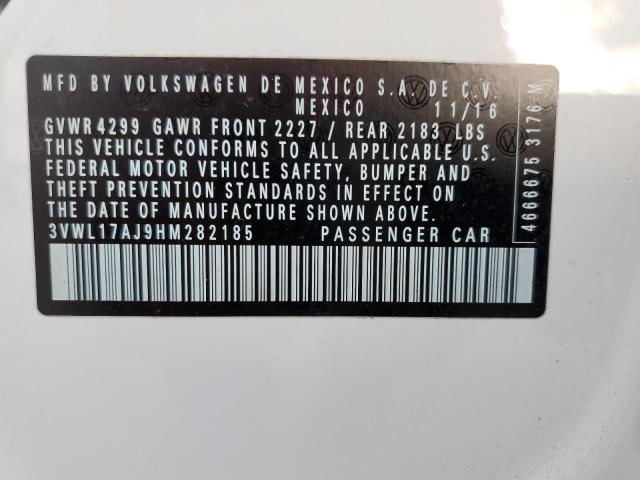 2017 VOLKSWAGEN JETTA SEL - 3VWL17AJ9HM282185
