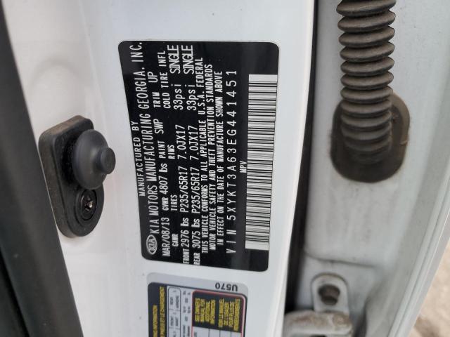 5XYKT3A63EG441451 KIA SORENTO LX