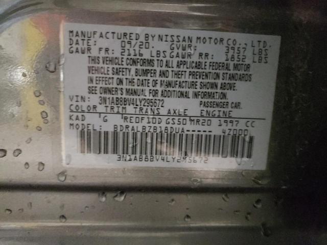 3N1AB8BV4LY295672 Nissan SENTRA S