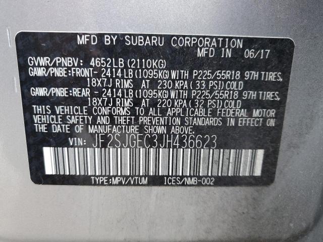 JF2SJGEC3JH436623 Subaru Forester 2.0xt Premium