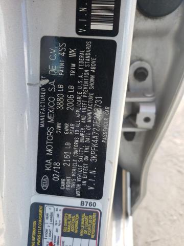 3KPFK4A72JE243731 KIA FORTE LX