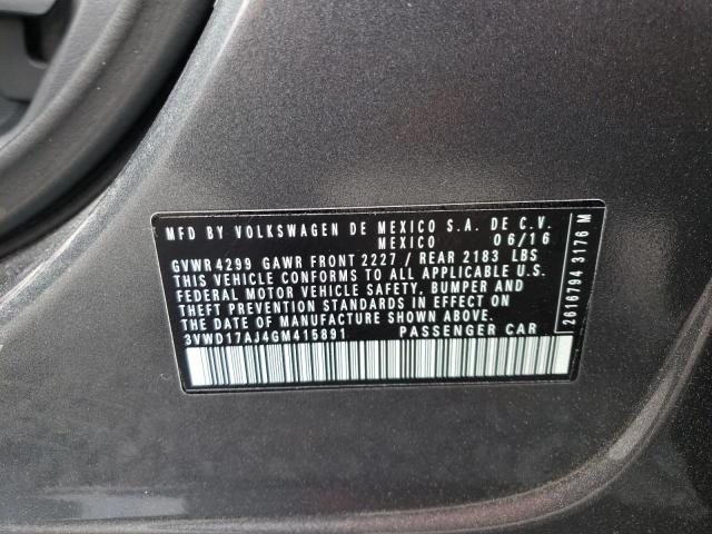 2016 VOLKSWAGEN JETTA SPOR - 3VWD17AJ4GM415891