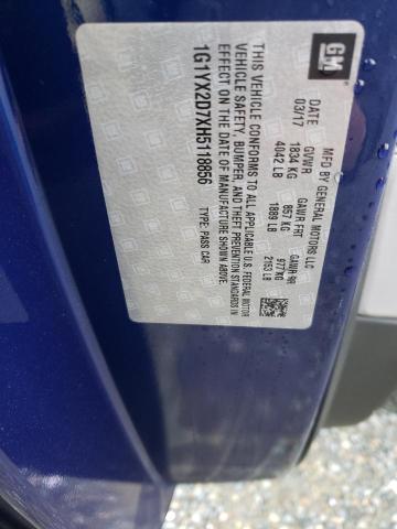 2017 CHEVROLET CORVETTE G - 1G1YX2D7XH5118856