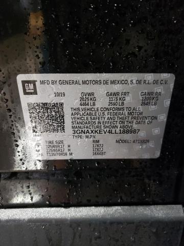 2020 CHEVROLET EQUINOX LT 3GNAXKEV4LL188987