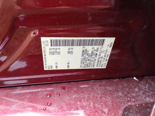 2016 NISSAN MAXIMA 3.5 - 1N4AA6AP3GC906772