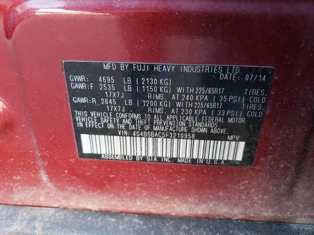 4S4BSBAC5F3210958 Subaru Outback 2.5i