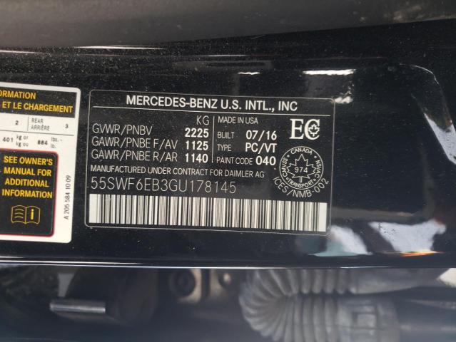 55SWF6EB3GU178145 Mercedes-Benz C 450 4matic Amg