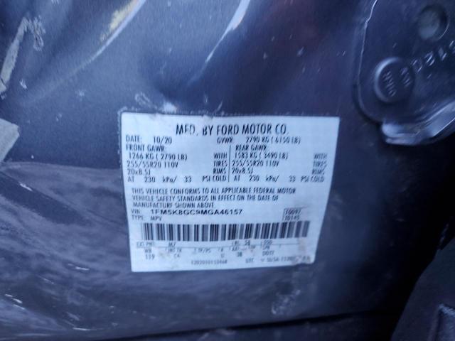 1FM5K8GC9MGA46157 Ford Explorer St