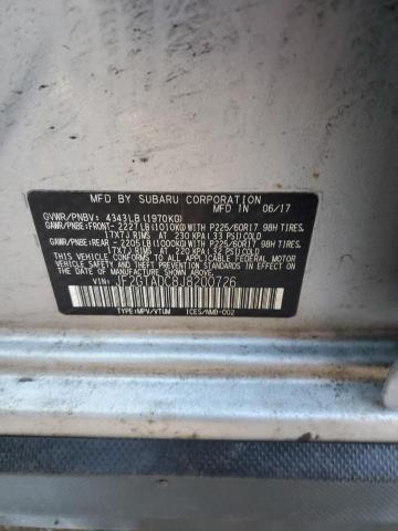 JF2GTADC8J8200726 Subaru Crosstrek Premium