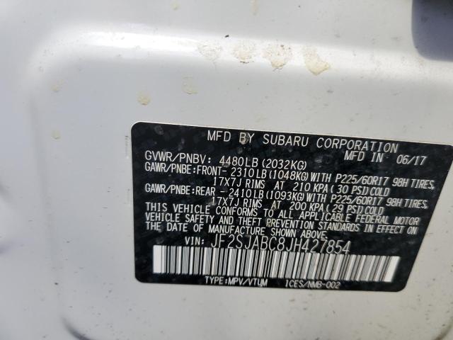 JF2SJABC8JH427854 Subaru Forester 2.5i