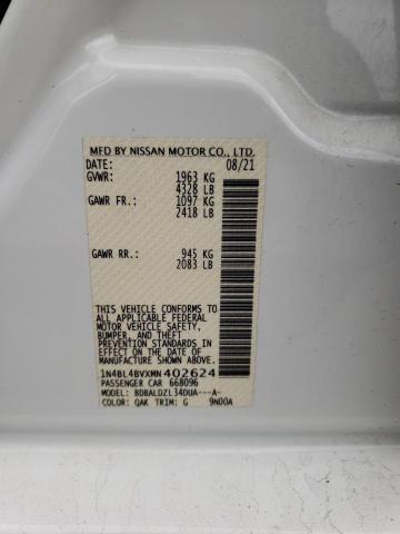 2021 NISSAN ALTIMA S 1N4BL4BVXMN402624