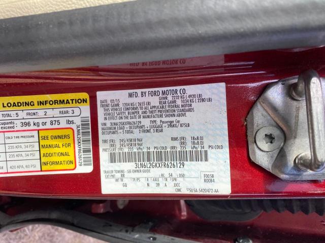 3LN6L2GKXFR626129 Lincoln MKZ