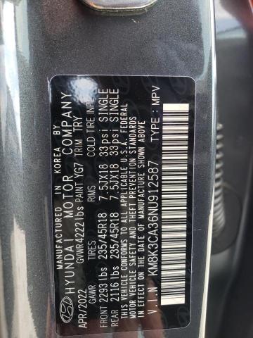 2022 HYUNDAI KONA N LIN - KM8K3CA36NU912587