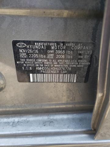 2017 HYUNDAI ELANTRA GT - KMHD35LH3HU376778