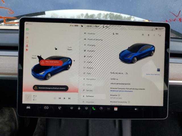 2022 TESLA MODEL 3 - 5YJ3E1EA2NF287372