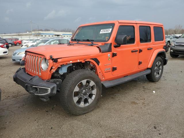 Salvage cars for sale from Copart Louisville, KY: 2018 Jeep Wrangler Unlimited Sahara