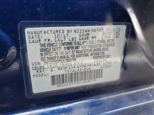 3N1CE2CP3JL358770 Nissan Versa Note S