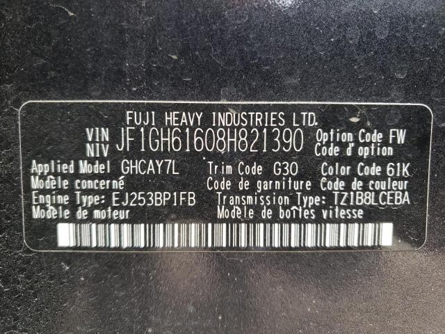 JF1GH61608H821390 Subaru Impreza 2.5i
