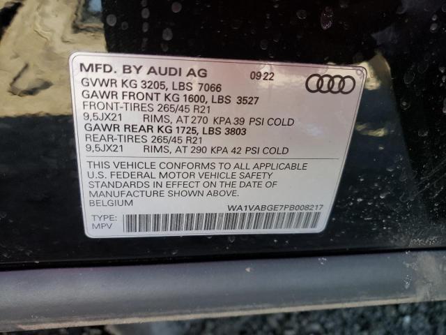 2023 AUDI E-TRON CHR - WA1VABGE7PB008217