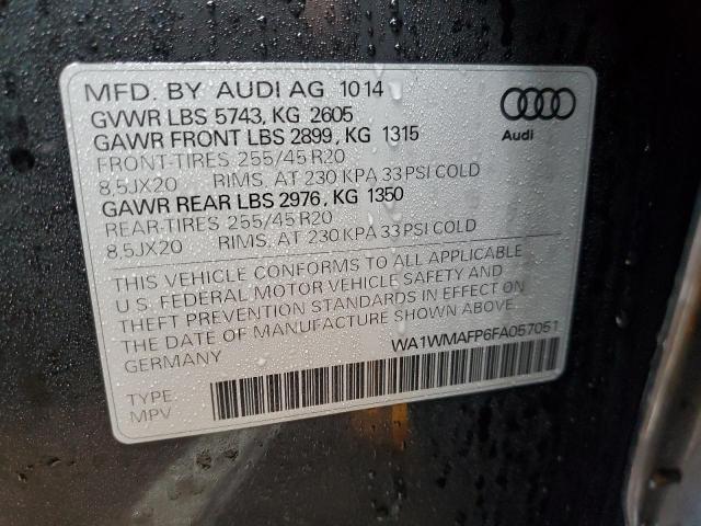 2015 AUDI Q5 PRESTIG - WA1WMAFP6FA057051