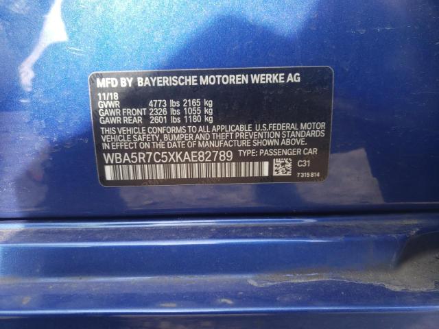 2019 BMW 330XI WBA5R7C5XKAE82789