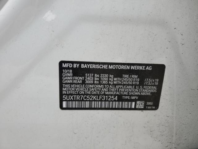 2019 BMW X3 SDRIVE3 5UXTR7C52KLF31254