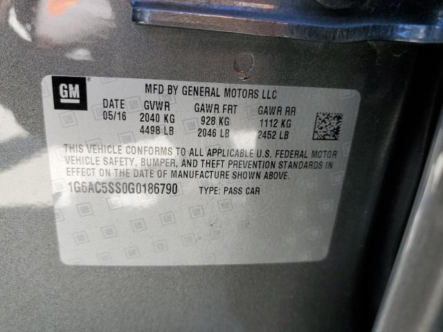 2016 CADILLAC ATS PERFOR - 1G6AC5SS0G0186790