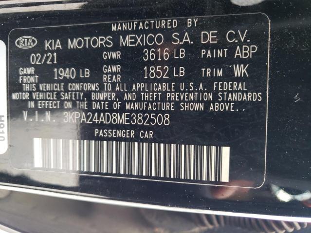 3KPA24AD8ME382508 KIA RIO LX