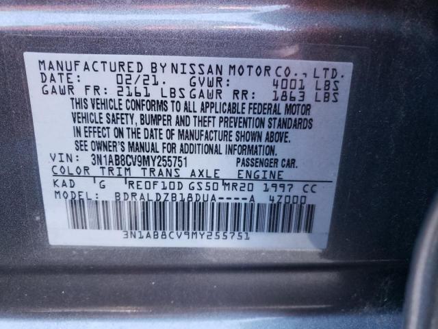 2021 NISSAN SENTRA SV 3N1AB8CV9MY255751