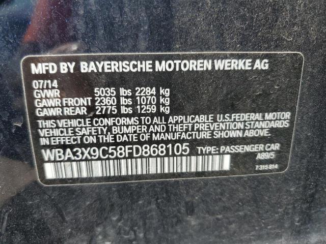 2015 BMW 335 XIGT - WBA3X9C58FD868105