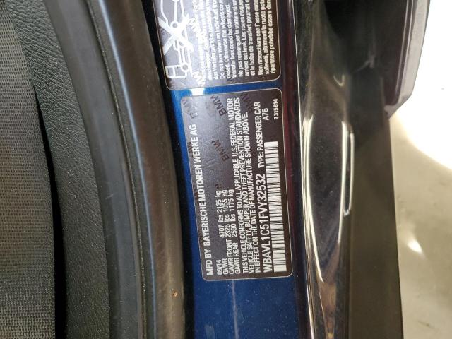 2015 BMW X1 XDRIVE2 - WBAVL1C51FVY32532