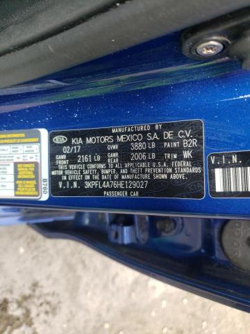 3KPFL4A76HE129027 KIA FORTE LX