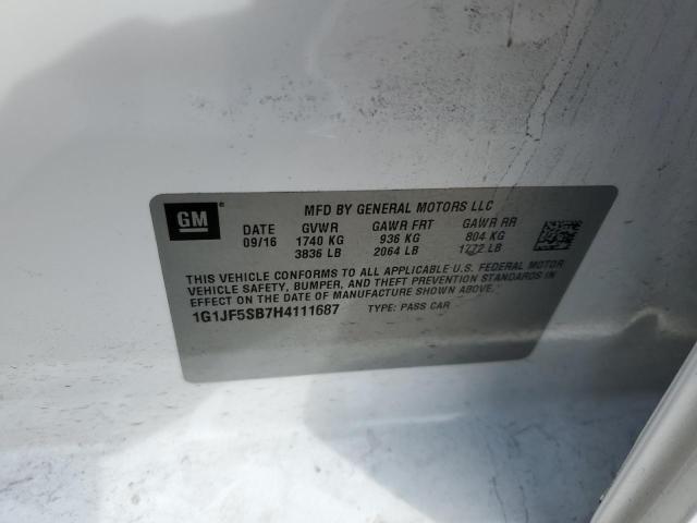 2017 CHEVROLET SONIC PREM - 1G1JF5SB7H4111687