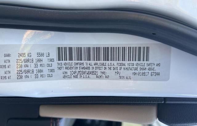 2015 JEEP CHEROKEE L 1C4PJMDSXFW649521