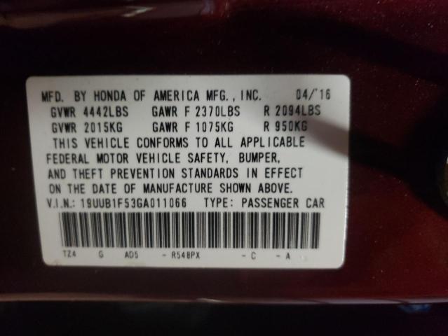 2016 ACURA TLX TECH 19UUB1F53GA011066