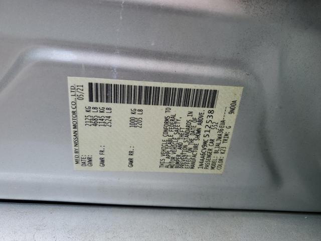 2021 NISSAN MAXIMA SV - 1N4AA6CV9MC512538