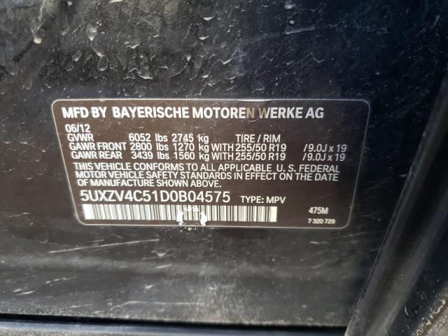 5UXZV4C51D0B04575 BMW X5 Xdrive35i
