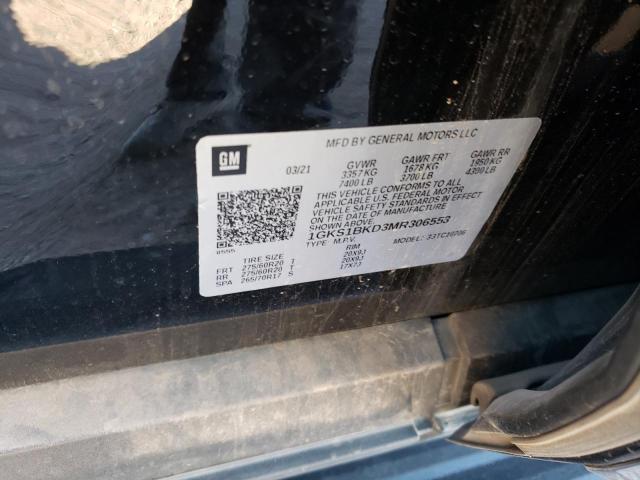 2021 GMC YUKON SLT 1GKS1BKD3MR306553