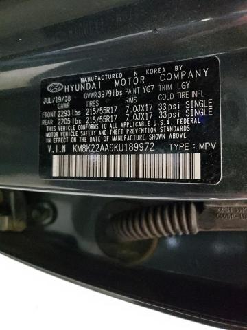 2019 HYUNDAI KONA SEL - KM8K22AA9KU189972