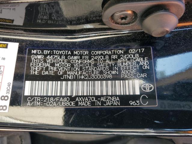 2018 TOYOTA CAMRY L - JTNB11HK2J3000398